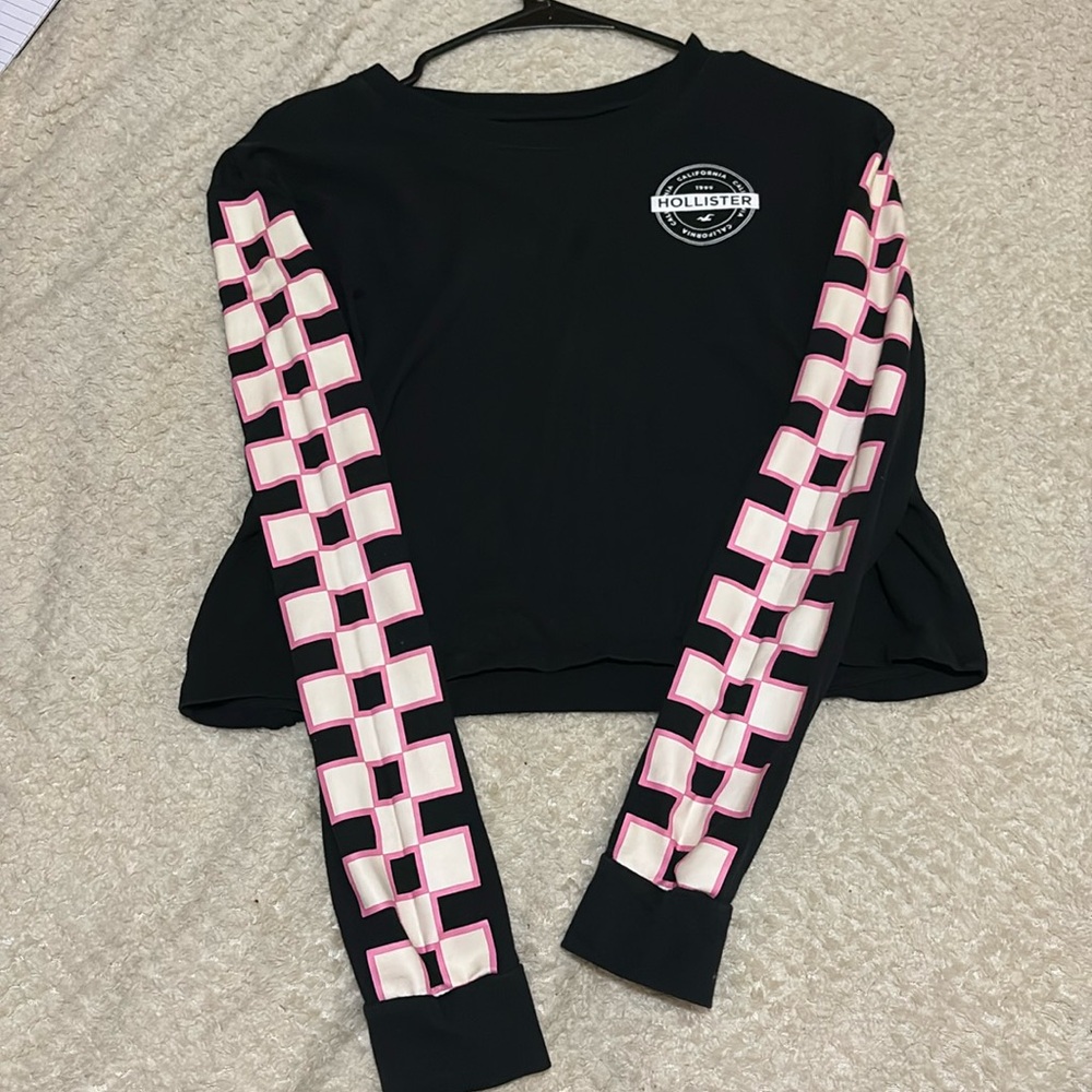 Hollister long sleeve crop top